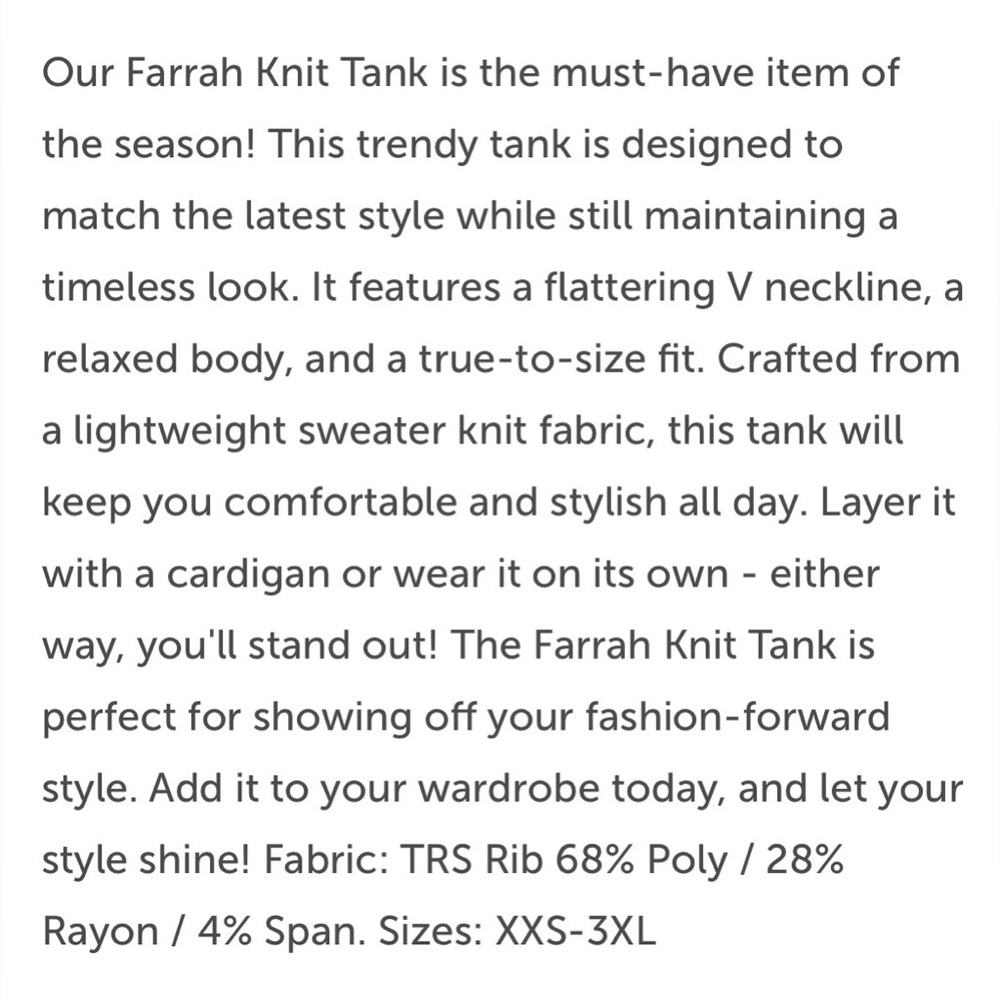 LuLaRoe Farrah Knit Tank Bundle (2) - Picture 3 of 10